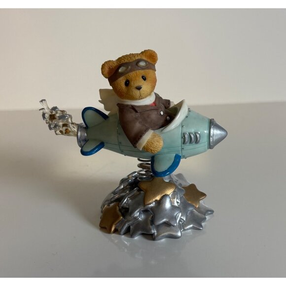 Cherished Teddies Milton Figurine 542644 Boy on Rocket Ship Millennium Event - Picture 2 of 9